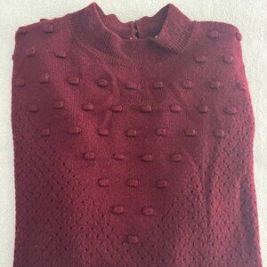 Sezane Burgundy La Meilla Jumper - Size S